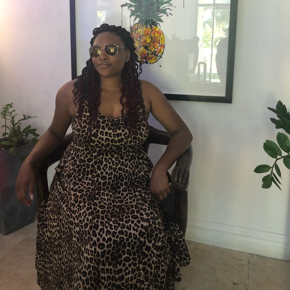 Torrid Leopard Print Maxi Dress size 10